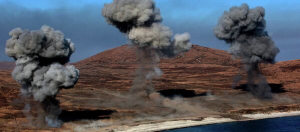 Maniobras de infantes de Marina de la Flota del Pacífico - Sputnik Mundo