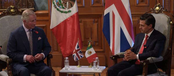 Príncipe Carlos de Gales y presidente de México Enrique Peña - Sputnik Mundo