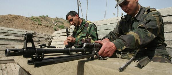 Soldados del Ejército de Nagarno Karabaj (Archivo) - Sputnik Mundo