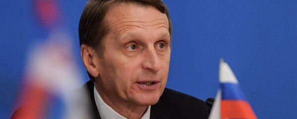 Председатель Государственной Думы РФ Сергей Нарышкин Председатель Государственной Думы РФ Сергей Нарышкин - Sputnik Mundo