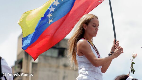 Lilian Tintori, esposa de Leopoldo Lopez (Archivo) - Sputnik Mundo