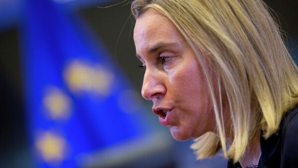 Federica Mogherini, jefa de la diplomacia europea - Sputnik Mundo