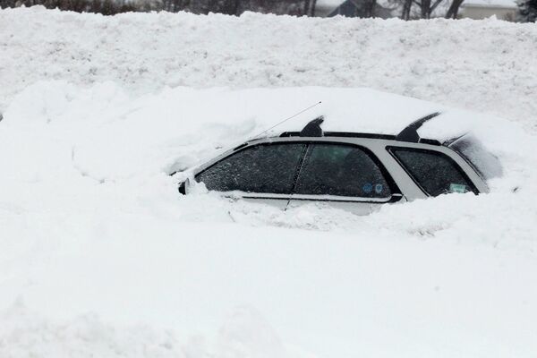 Montañas de nieve en el Estado de Nueva York - Sputnik Mundo