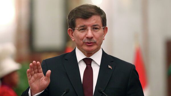 Ahmet Davutoglu, primer ministro de Turquía - Sputnik Mundo