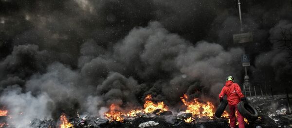 Situación en Kiev durante los disturbios en Maidan en enero de 2014 (Archivo) - Sputnik Mundo
