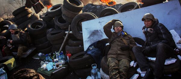 Manifestaciones de protesta en la Plaza de la Independencia (Maidán) de Kiev - Sputnik Mundo