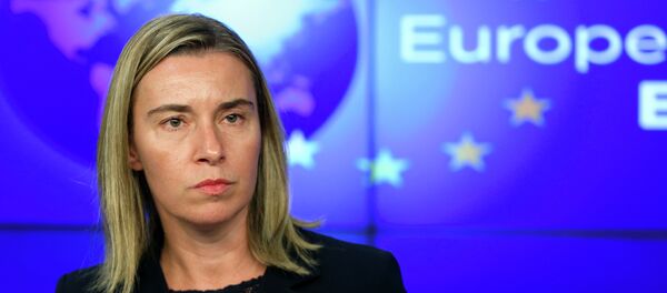 Federica Mogherini, portavoz de la jefa de diplomacia europea - Sputnik Mundo