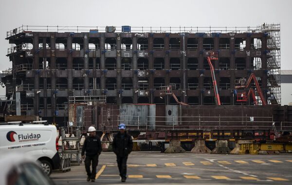 Astilleros donde construyen los “Mistral” Astilleros donde construyen los “Mistral” - Sputnik Mundo