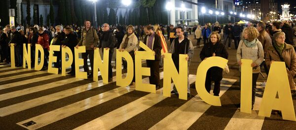 Manifestación por la independencia de Cataluña en Barcelona (Archivo) - Sputnik Mundo