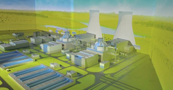 Maqueta de la central nuclear Akkuyu en Turquía - Sputnik Mundo