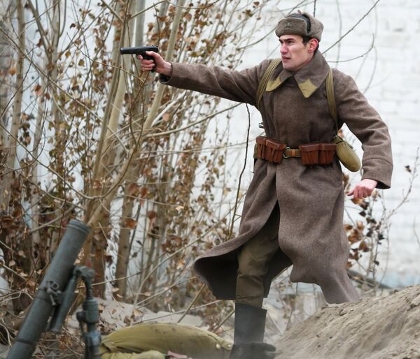 Reconstrucción histórico-militar de la Batalla de Stalingrado - Sputnik Mundo