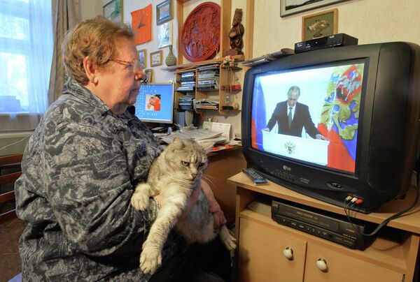 El discurso del presidente ruso, Vladímir Putin, ante la Asamblea Federal - Sputnik Mundo