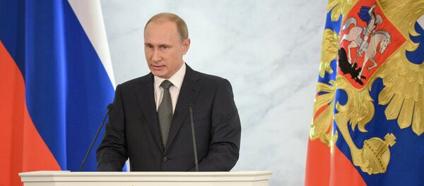 Mensaje del presidente de Rusia, Vladímir Putin, a la Asamblea Federal en 2014 - Sputnik Mundo